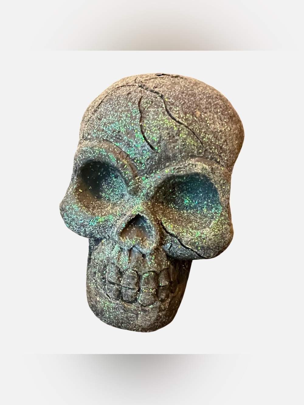 3/$20 💜 Glittery Halloween Mini Skull Gothic Decor